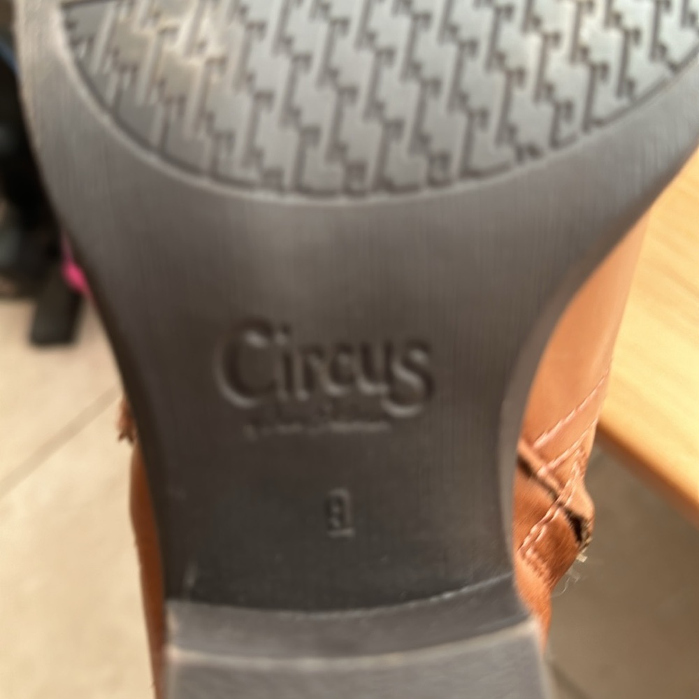 Circus by Sam Edelman Brown Leather Pointed Ankle Booties - Picture 8 of 8